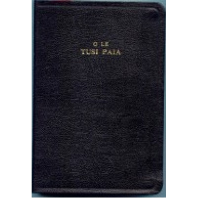 Samoan Bible 1887 Old Leather Black