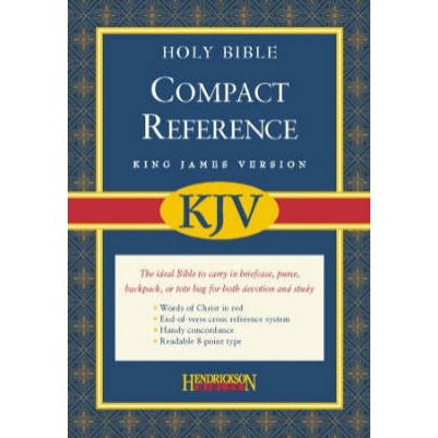 KJV Compact Reference Bonded Leather Burgundy
