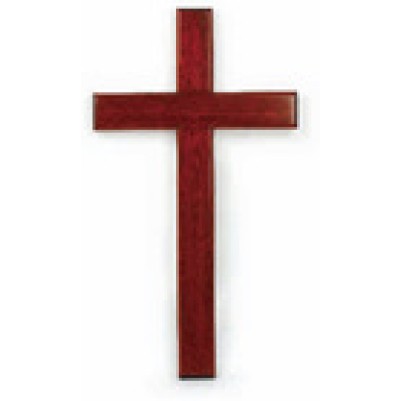 Cross Mahogany 30cm Wall Hanging