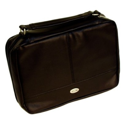 Bible Case Brown Two-Fold LuxLeather Organizer Large