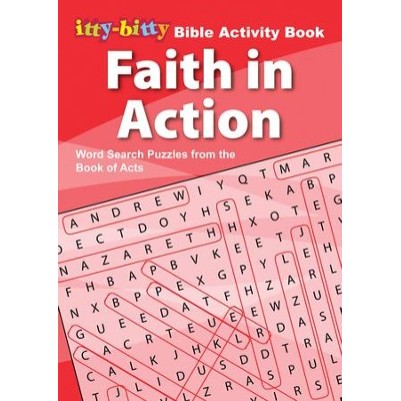 Faith in Action Word Search Bible Activity Book (itty bitty)