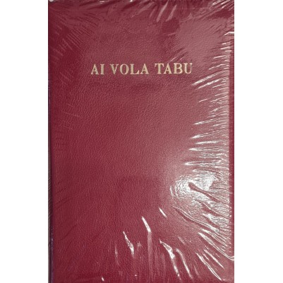 Fijian Bible 1864 Imit/Lea Black/Burg Zip
