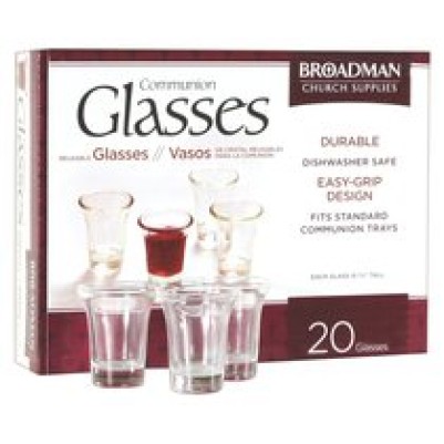 Communion Cups Glass Box of 20