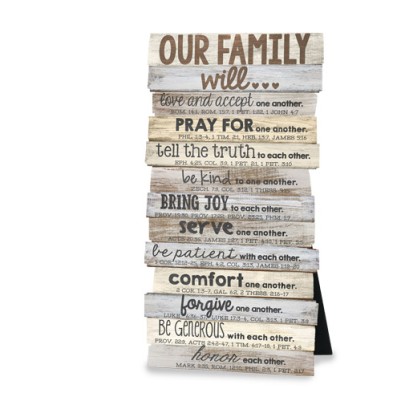 Plaque Desktop Our Family Will...
