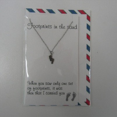 Necklace: Heartfelt Range Footprints