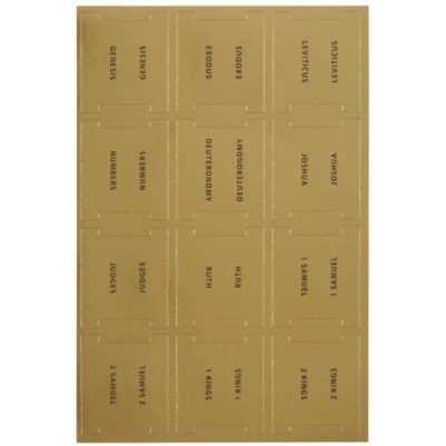Bible Index Tabs Gold