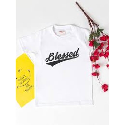 Tshirt Blessed White XXL