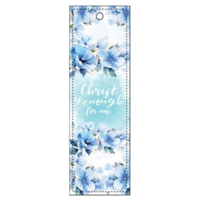 BMK Luxleather Christ is Enough Blue Floral