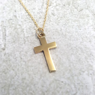 Necklace Cross Gold Plated