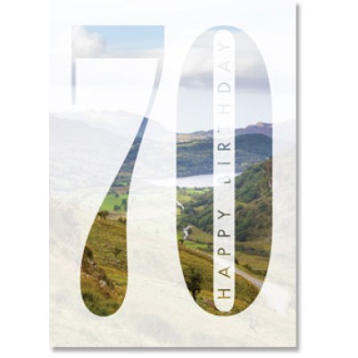 GC: 70th Bday #07 Unisex Welsh Mountains