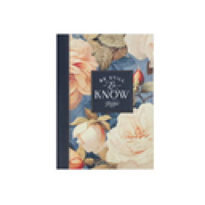 Journal Be Still Roses Zip
