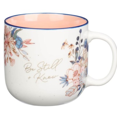 Mug Be Still and Know Peach Blossom