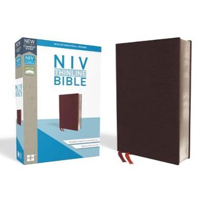 NIV Thinline Bible Burgundy B/L