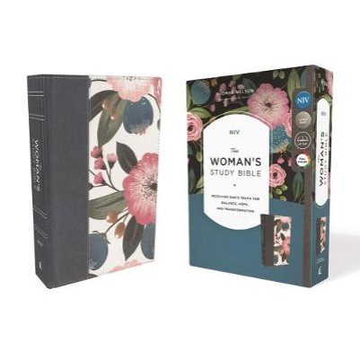 NIV Woman's Study Bible Blue Floral H/C Full-Colour L/P