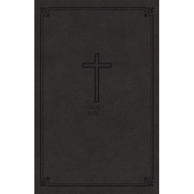 NKJV Value Thinline Bible Large Print Charcoal Im L