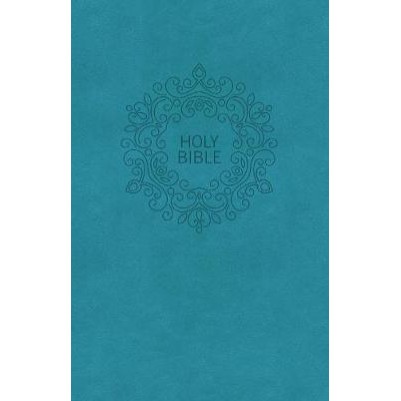 NKJV Value Thinline Bible Large Print Turquoise I/L