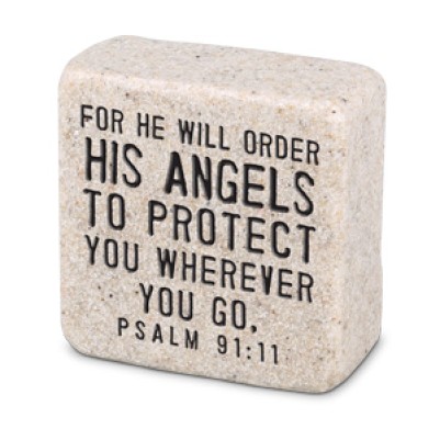 Scripture Stone His Angels