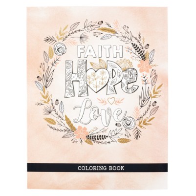 Colouring Book: Faith Hope Love
