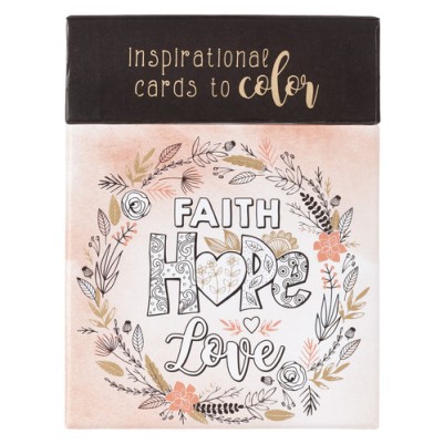 Faith Hope Love: Boxed Adult Colouring Cards