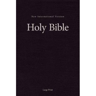 NIV Pew and Worship Bible Large Print Black Hardcover