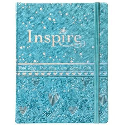 NLT Inspire Bible For Girls Metallic Blue H/C