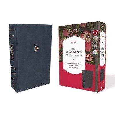 NKJV Woman's Study Bible Blue Leathersoft
