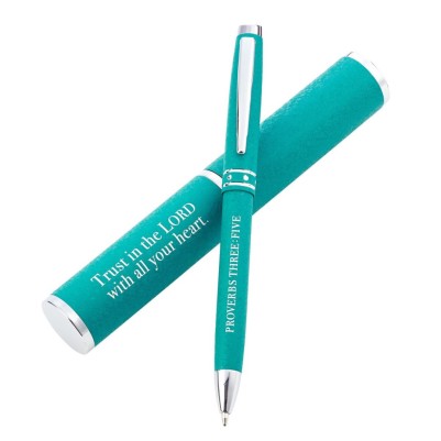 Pen & Case Blue Trust In The Lord