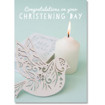 GC: Baby Christening #02 Dove & Candle