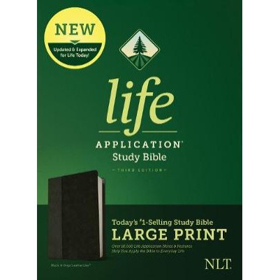 NLT Life Application 3rd Ed Large Print Black I/L