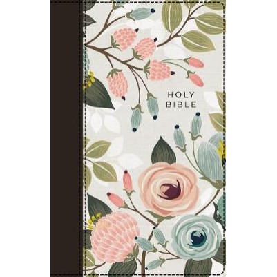 NIV Thinline Bible Red Letter Floral H/C