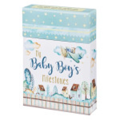 My Baby Boy's Milestones Blue Boxed