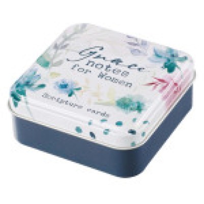 Scripture Cards In Tin Grace Notes For Women Blue