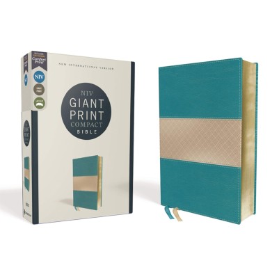 NIV Giant Print Compact Bible Teal I/L