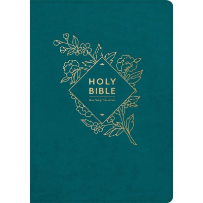 NLT Holy Bible Giant Print Teal Blue I/L