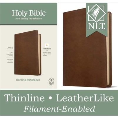 NLT Thinline Ref Bible Filament Enabled Brown