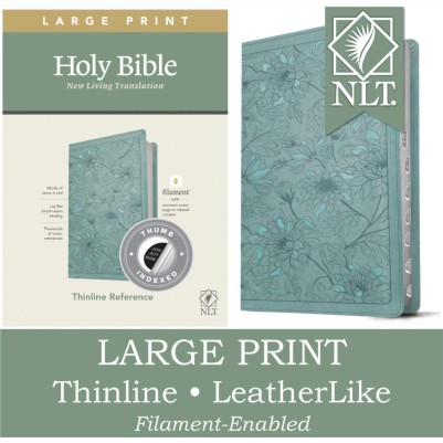 NLT Large Print Thinline Ref Filament Enabled Teal Index