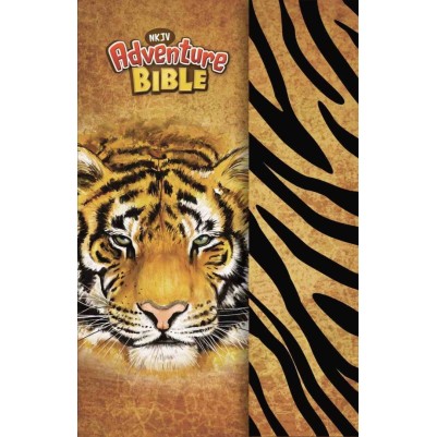 NKJV Adventure Bible with Magnetic Closure Tiger Cover H/C