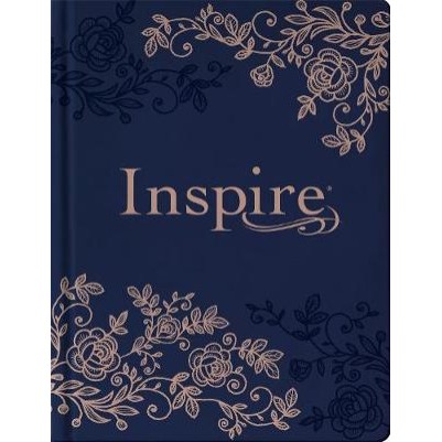NLT Inspire Coloring & Creative Journaling Bible Navy