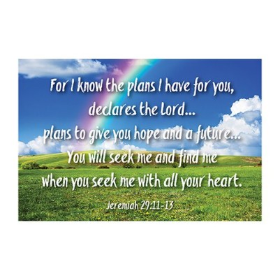 PIO Jeremiah 29:11 Rainbow (25Pk)