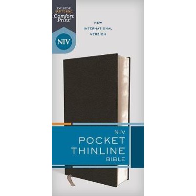 NIV Pocket Thinline Bible Black B/L