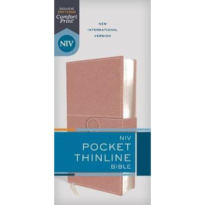 NIV Pocket Thinline Bible Pink Snap Closure I/L