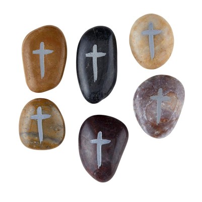 Stone Cross Natural Coloured Assorted