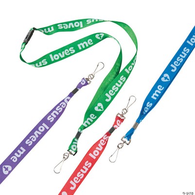 Lanyard Jesus Loves Me Breakaway Assorted Single