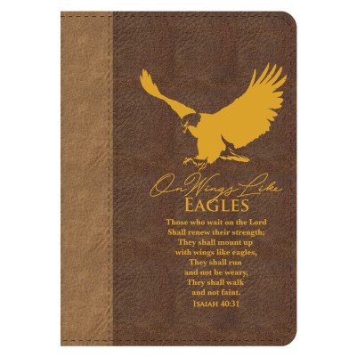 Journal Twotone On Wings Like Eagles Brown Lux