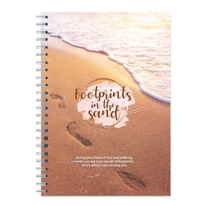 Journal Footprints In The Sand Wirebound