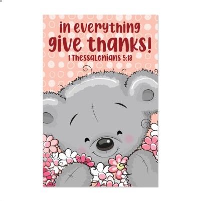 Memo Pad Cute Animal In Everything Give Thanks