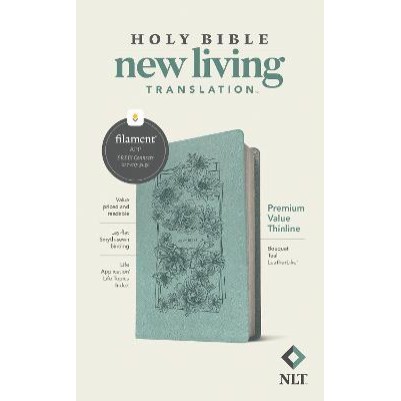 NLT Premium Value Thinline Bible Filament Enable Teal