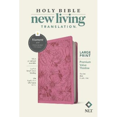 NLT Large-Print Premium Value Thinline Filament Pink