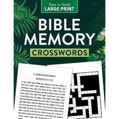 Bible Memory Crosswords: Large Print
