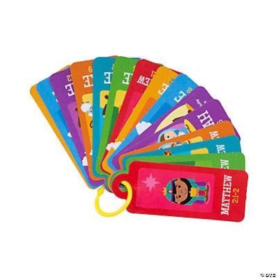 Nativity Story Cards On Ring Single